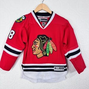 Chicago Blackhawks Youth S/M Patrick Kane Jersey Stanley Cup Champs